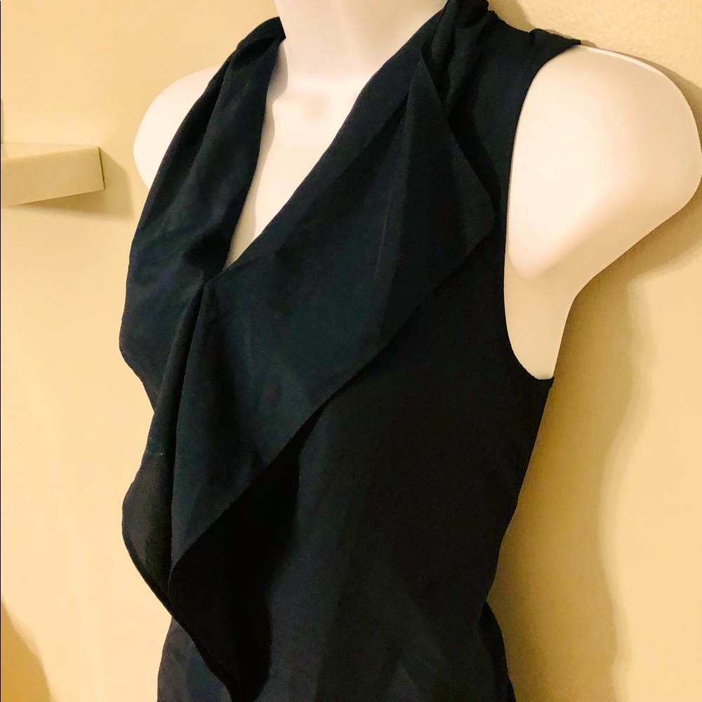 Michael Kors Ruffle Neck Sleeveless Blouse XS